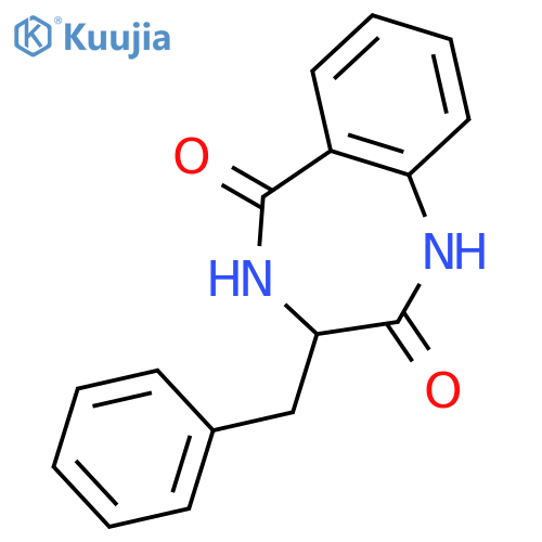 3-benzyl-2,3,4,5-tetrahydro-1H-1,4-benzodiazepine-2,5-dione structure