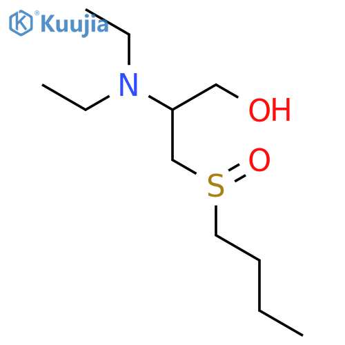 1-Propanol, 3-(butylsulfinyl)-2-(diethylamino)- structure