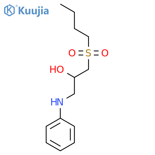 2-Propanol, 1-(butylsulfonyl)-3-(phenylamino)- structure