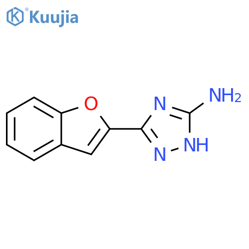 5-(1-benzofuran-2-yl)-4H-1,2,4-triazol-3-amine structure