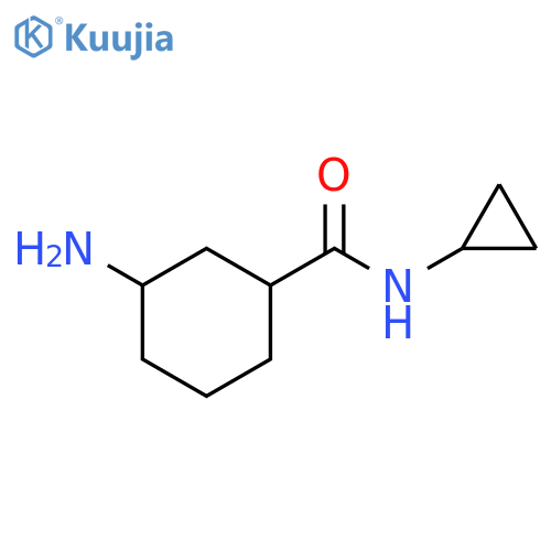 3-amino-N-cyclopropylcyclohexane-1-carboxamide structure
