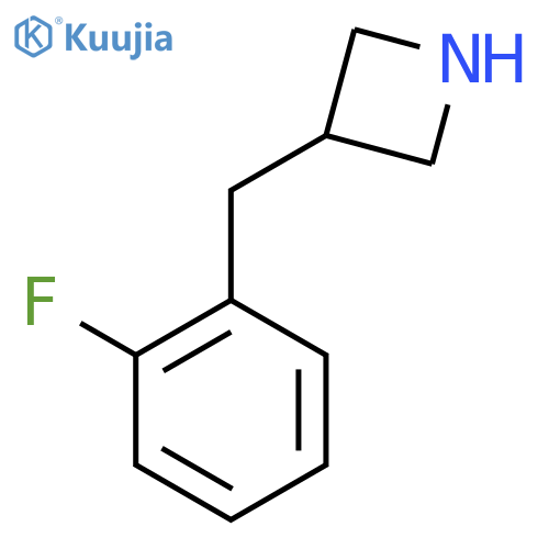 3-[(2-Fluorophenyl)methyl]azetidine structure