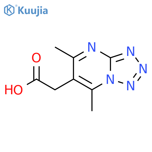 2-{dimethyl-1,2,3,4tetrazolo1,5-apyrimidin-6-yl}acetic acid structure