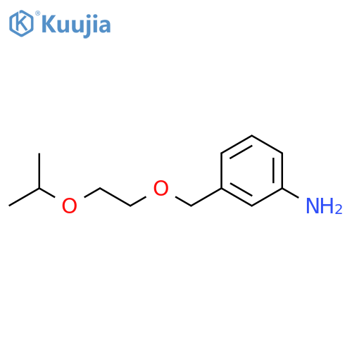3-{2-(Propan-2-yloxy)ethoxymethyl}aniline structure