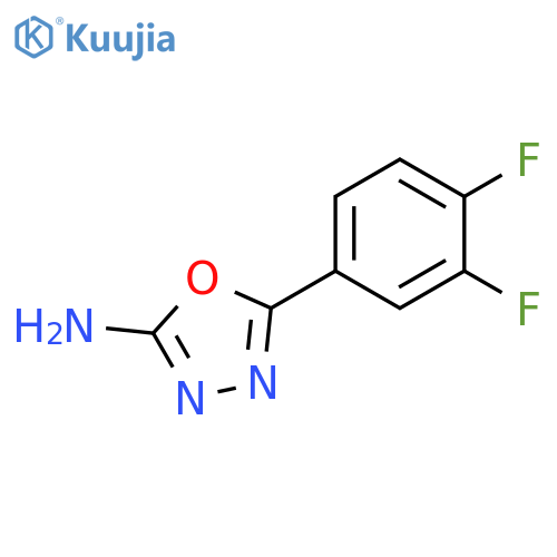 5-(3,4-difluorophenyl)-1,3,4-oxadiazol-2-amine structure
