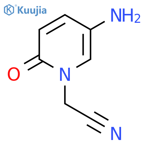2-(5-Amino-2-oxo-1,2-dihydropyridin-1-YL)acetonitrile structure
