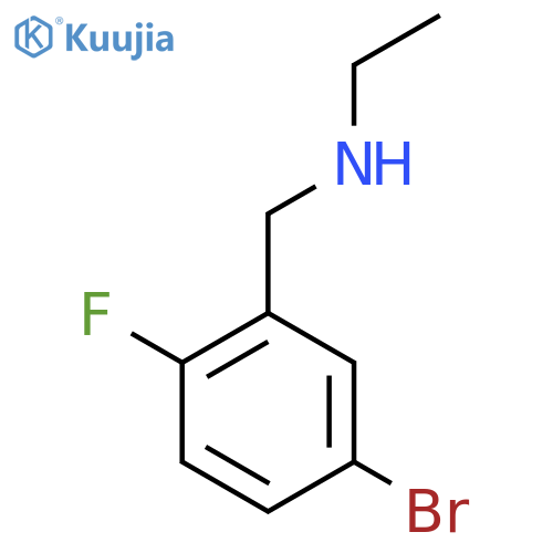(5-bromo-2-fluorophenyl)methyl(ethyl)amine structure