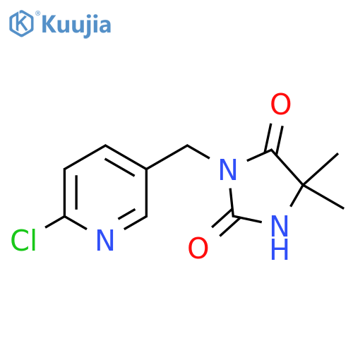 3-(6-Chloropyridin-3-yl)methyl-5,5-dimethylimidazolidine-2,4-dione structure