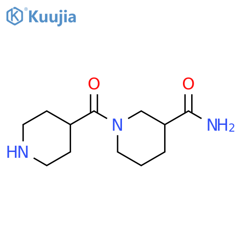 1-[(piperidin-4-yl)carbonyl]piperidine-3-carboxamide structure