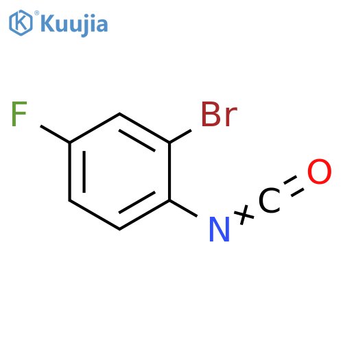 Benzene, 2-bromo-4-fluoro-1-isocyanato- structure