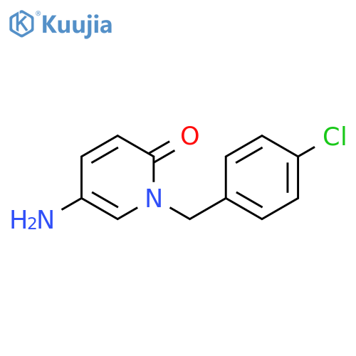 5-amino-1-(4-chlorobenzyl)pyridin-2(1H)-one structure