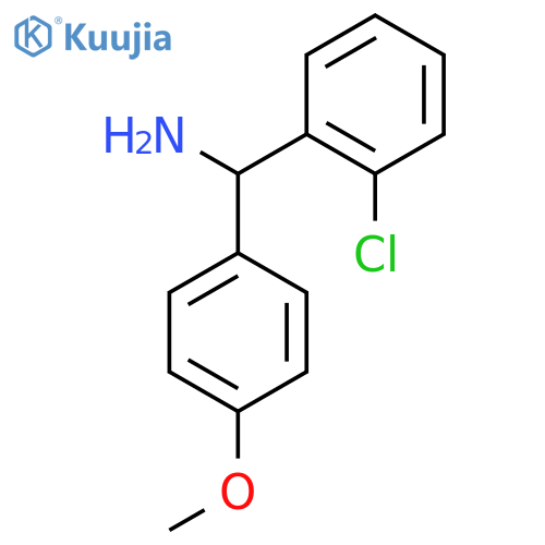 (2-chlorophenyl)(4-methoxyphenyl)methanamine structure