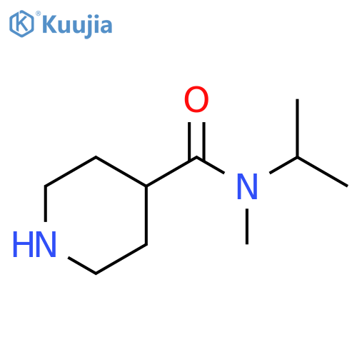 N-methyl-N-(propan-2-yl)piperidine-4-carboxamide structure