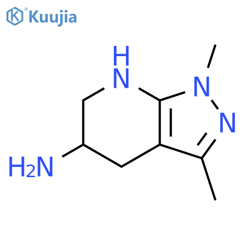 1,3-Dimethyl-1H,4H,5H,6H,7H-pyrazolo3,4-bpyridin-5-amine structure