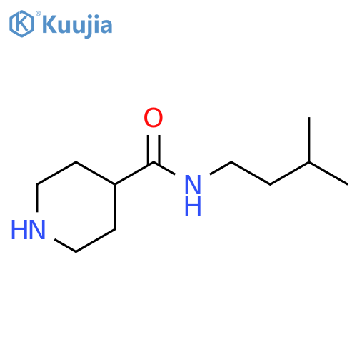 N-(3-methylbutyl)piperidine-4-carboxamide structure