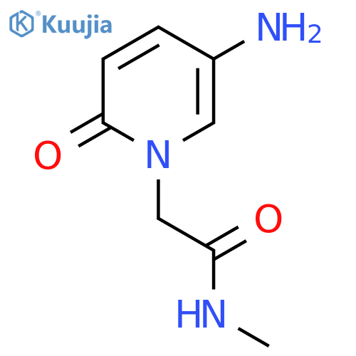 2-(5-amino-2-oxo-1,2-dihydropyridin-1-yl)-N-methylacetamide structure