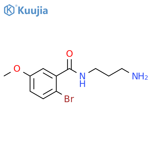 Benzamide, N-(3-aminopropyl)-2-bromo-5-methoxy- structure