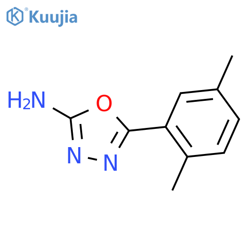5-(2,5-dimethylphenyl)-1,3,4-oxadiazol-2-amine structure