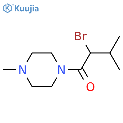 2-BROMO-3-METHYL-1-(4-METHYLPIPERAZIN-1-YL)BUTAN-1-ONE structure