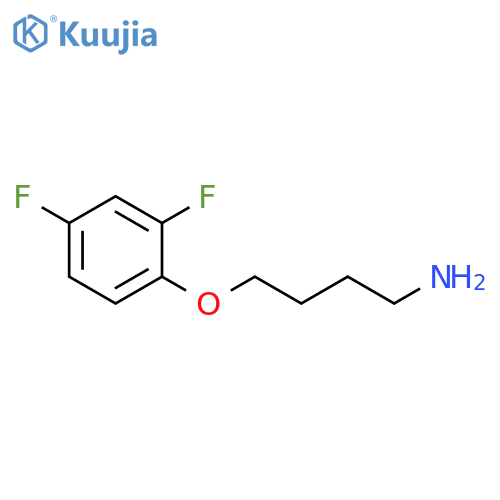 4-(2,4-difluorophenoxy)butan-1-amine structure
