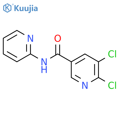 5,6-dichloro-N-(pyridin-2-yl)pyridine-3-carboxamide structure