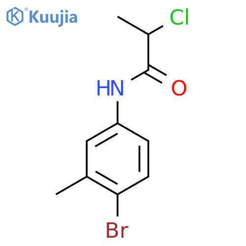 N-(4-Bromo-3-methylphenyl)-2-chloropropanamide structure