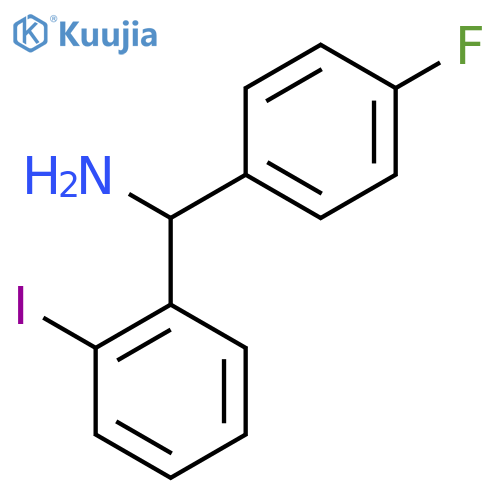 (4-Fluorophenyl)(2-iodophenyl)methanamine structure