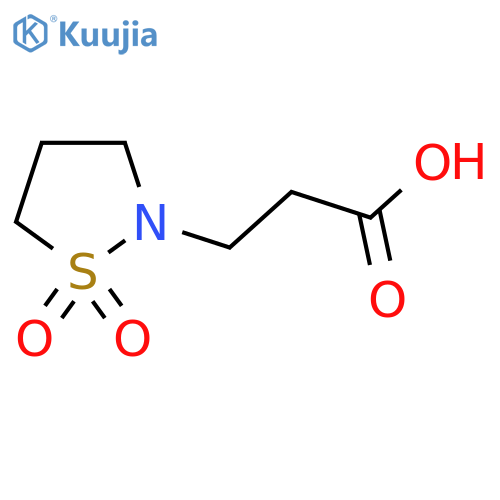 3-(1,1-Dioxo-1,2-thiazolidin-2-yl)propanoic acid structure