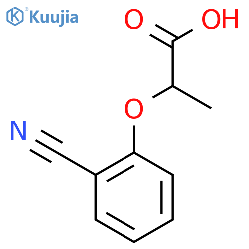 2-(2-Cyanophenoxy)propanoic acid structure