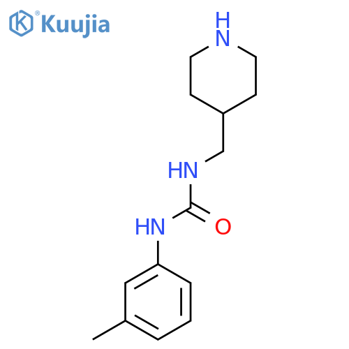 3-(3-methylphenyl)-1-(piperidin-4-yl)methylurea structure