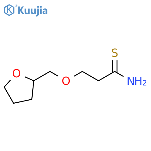3-[(oxolan-2-yl)methoxy]propanethioamide structure
