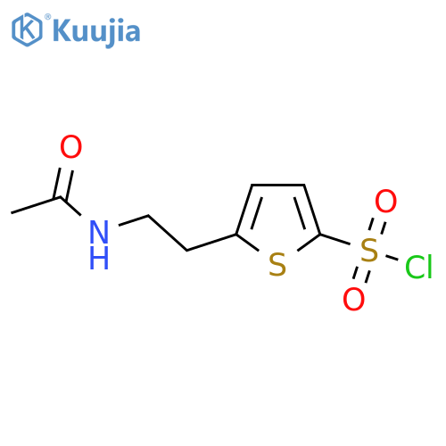 5-(2-Acetamidoethyl)thiophene-2-sulfonyl chloride structure