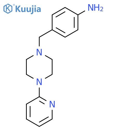 4-{4-(Pyridin-2-yl)piperazin-1-ylmethyl}aniline structure