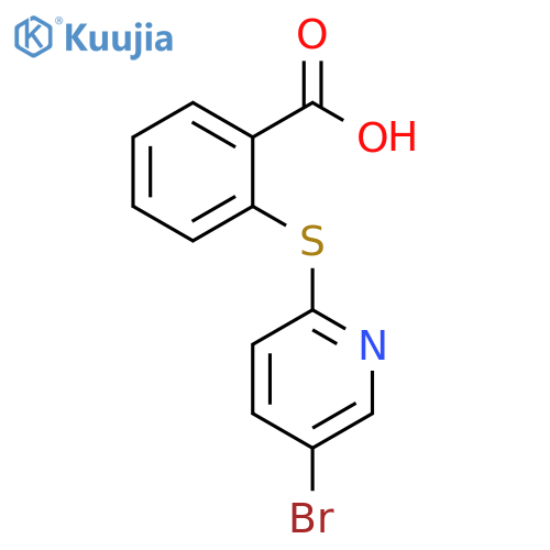 2-(5-Bromopyridin-2-yl)sulfanylbenzoic Acid structure