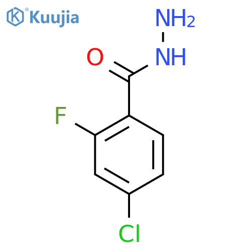 4-Chloro-2-fluorobenzohydrazide structure