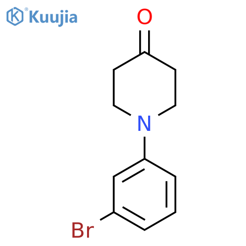 1-(3-Bromophenyl)piperidin-4-one structure