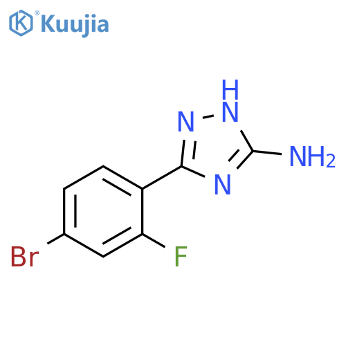 3-(4-Bromo-2-fluorophenyl)-1H-1,2,4-triazol-5-ampine structure