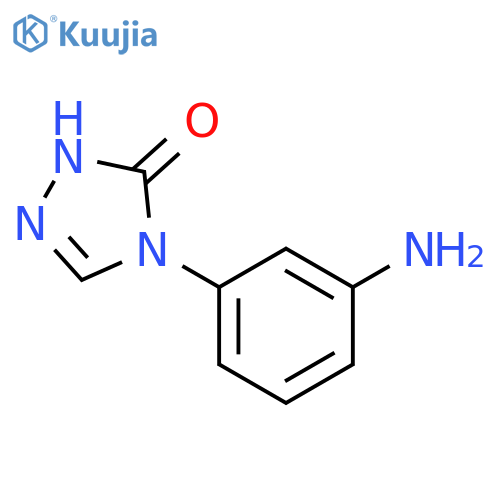 4-(3-aminophenyl)-4,5-dihydro-1H-1,2,4-triazol-5-one structure
