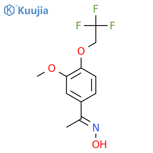 N-{1-3-Methoxy-4-(2,2,2-trifluoroethoxy)phenylethylidene}hydroxylamine structure