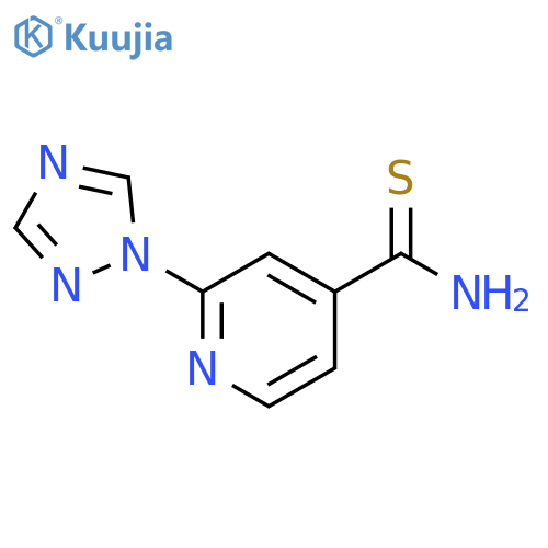 2-(1H-1,2,4-triazol-1-yl)pyridine-4-carbothioamide structure