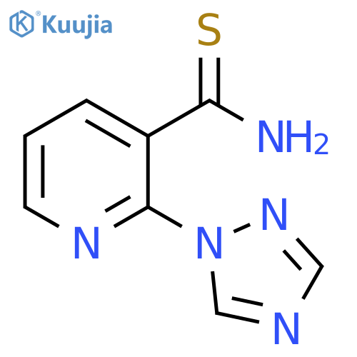 2-(1H-1,2,4-triazol-1-yl)pyridine-3-carbothioamide structure