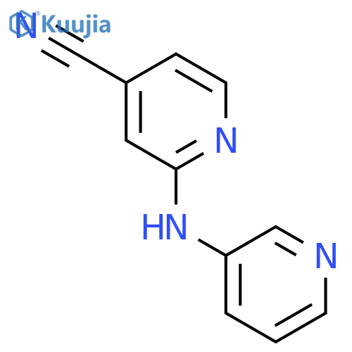 2-[(Pyridin-3-yl)amino]pyridine-4-carbonitrile structure