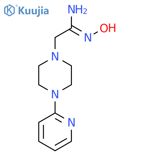 N'-Hydroxy-2-(4-pyridin-2-ylpiperazin-1-yl)ethanimidamide structure