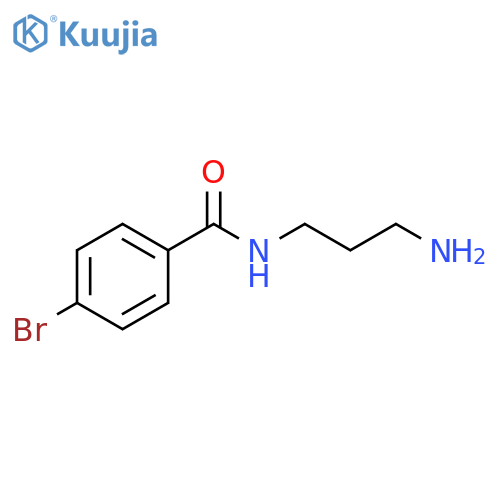 N-(3-aminopropyl)-4-bromobenzamide structure