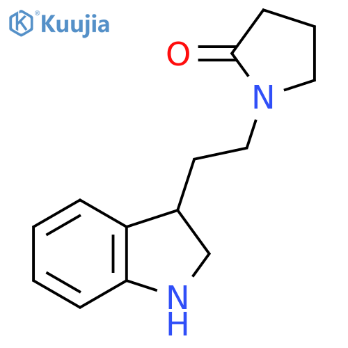 1-[2-(2,3-dihydro-1H-indol-3-yl)ethyl]pyrrolidin-2-one structure
