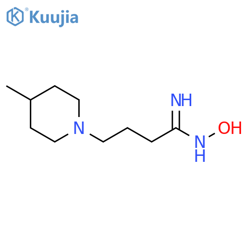 N'-hydroxy-4-(4-methylpiperidin-1-yl)butanimidamide structure