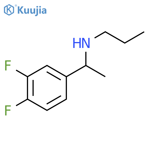 1-(3,4-difluorophenyl)ethyl(propyl)amine structure