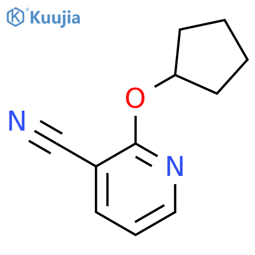 2-cyclopentyloxypyridine-3-carbonitrile structure