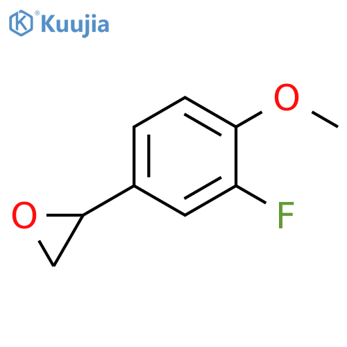 2-(3-fluoro-4-methoxyphenyl)oxirane structure