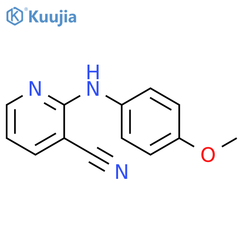 2-[(4-Methoxyphenyl)amino]pyridine-3-carbonitrile structure